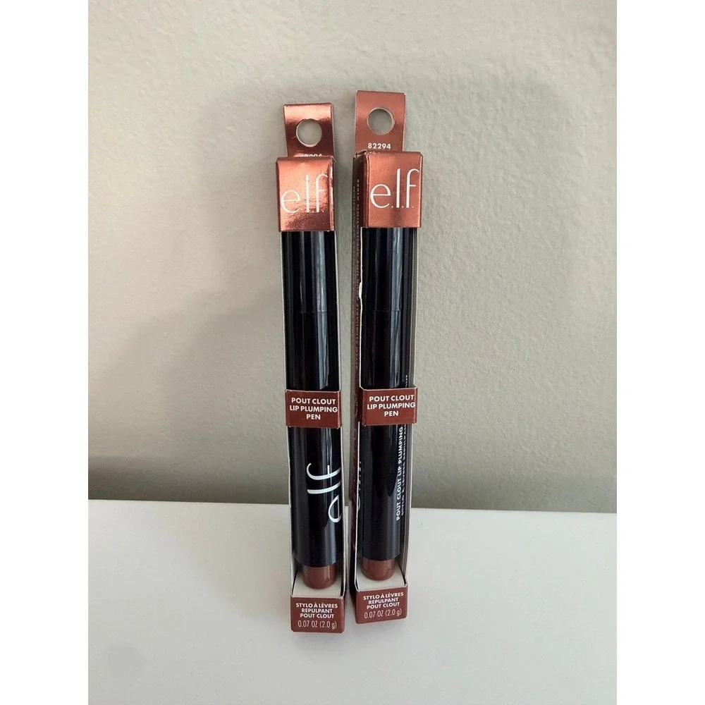 e.l.f. Pout Clout Lip Plumping Pen 2pk Bust A Mauve 0.07oz NWT